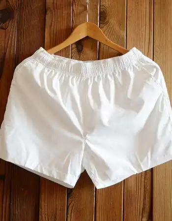 日系原创潮流短裤夏季运动沙滩裤男三分短裤简约纯色抽绳短裤潮 白色