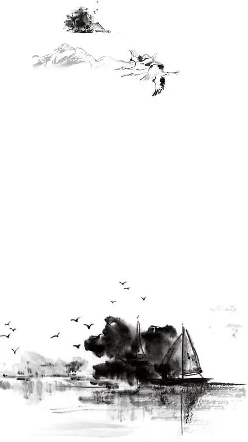 背景h5黑白手绘