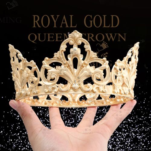 范丞丞日韩复古国王皇冠皇冠王王子王冠男士选美发饰