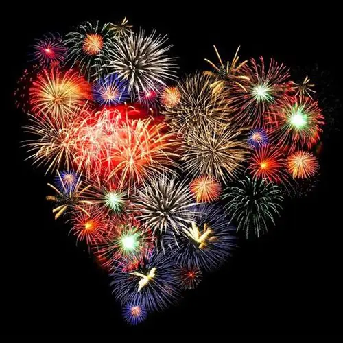 心形烟花头像