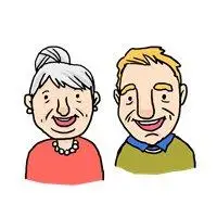 相亲相爱老年图片头像 恩爱老年人情侣头像【点击鼠标右键下载】