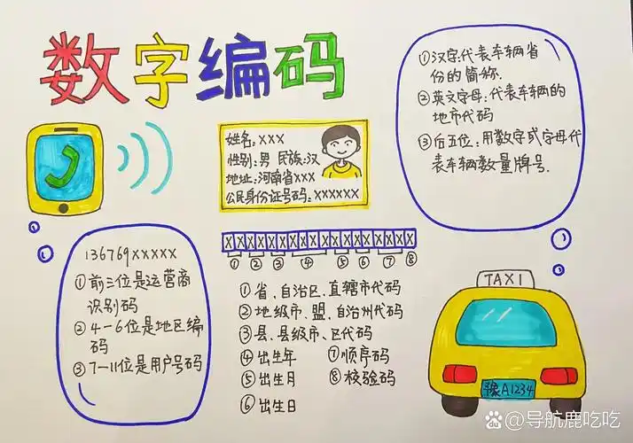 "数字编码"手抄报