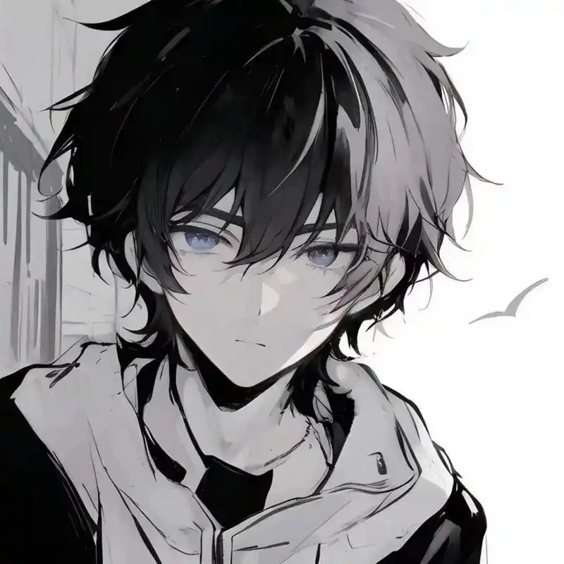 动漫男头30 冷酷的暗黑少年