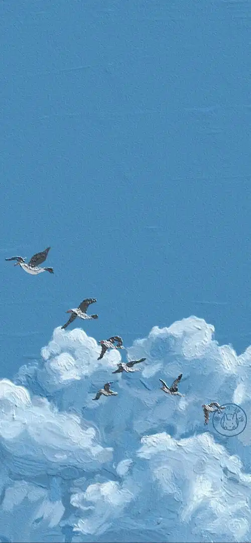 治愈系美好风景油画意境美景