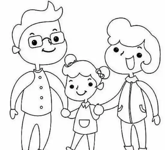 一家三口简笔画图片大全 一家三口简笔画图片大全最简单