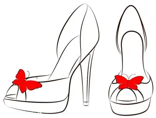 动漫高跟鞋子简笔画 简笔画图片大全-蒲城教育文学网