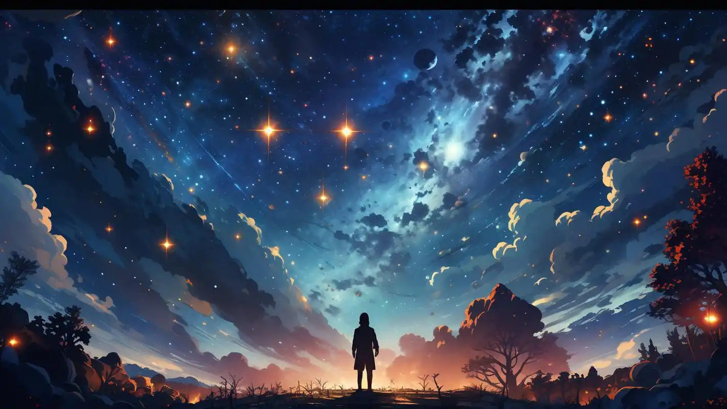 全屏高清平板夜空壁纸,感受星河璀璨78