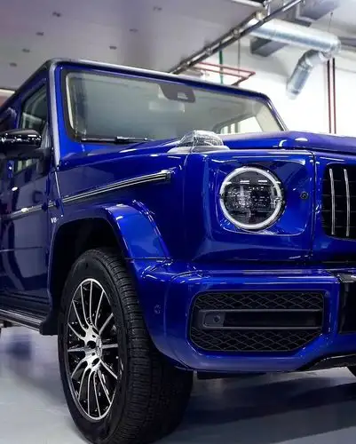 蓝外蓝内的奔驰大g_奔驰g级论坛_手机汽车之家