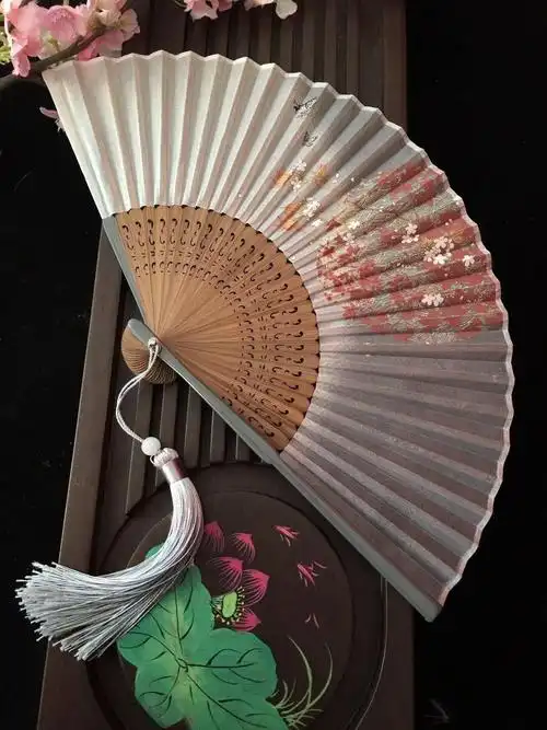 古风扇子折扇女流苏彼岸花仙女酵母同款扇子古典古装夏中国风女式