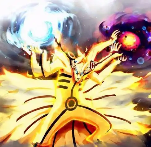 鸣人 九尾梦想小镇 火影忍者 gk mrc 九尾六道鸣人 发光手办模型雕像