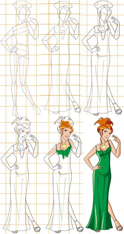 漫画步骤图人物