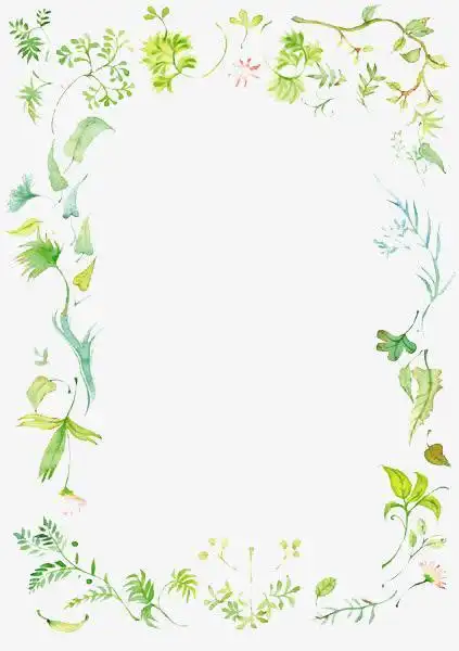 关键词可爱森系小清新边框花边花藤边框手绘图片-花藤简笔画|手绘海报