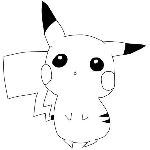 皮卡丘的简笔画简单又漂亮