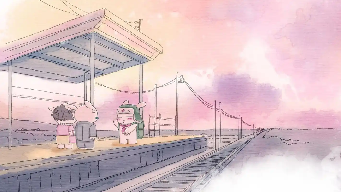 可爱卡通童年学生宽屏桌面壁纸