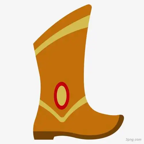 清朝如懿传当官的靴子矢量图