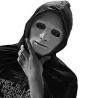 黑白面具微笑头像男【点击鼠标右键下载】