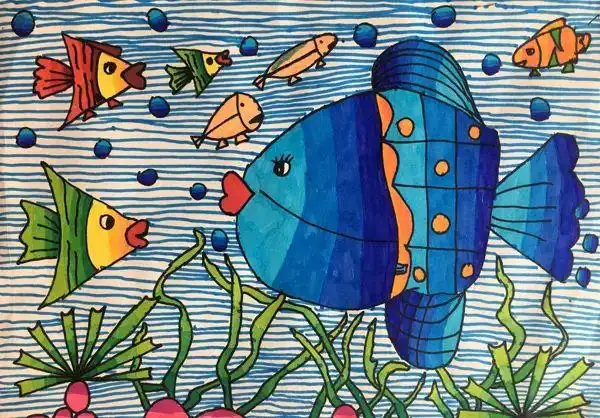 儿童画考级1至10级作品示范文旅部艺术发展中心美术考级