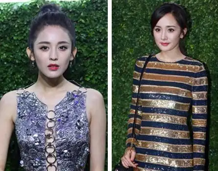 31岁杨幂和25岁古力娜扎同是一身绿裙,一个像大妈一个是名模