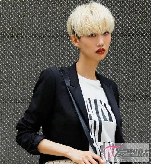 高颧骨女生发型锅盖头酷炫a到爆