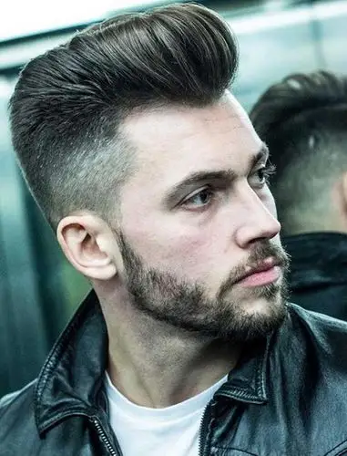 男士渐变背头发型图片大全_发型图片