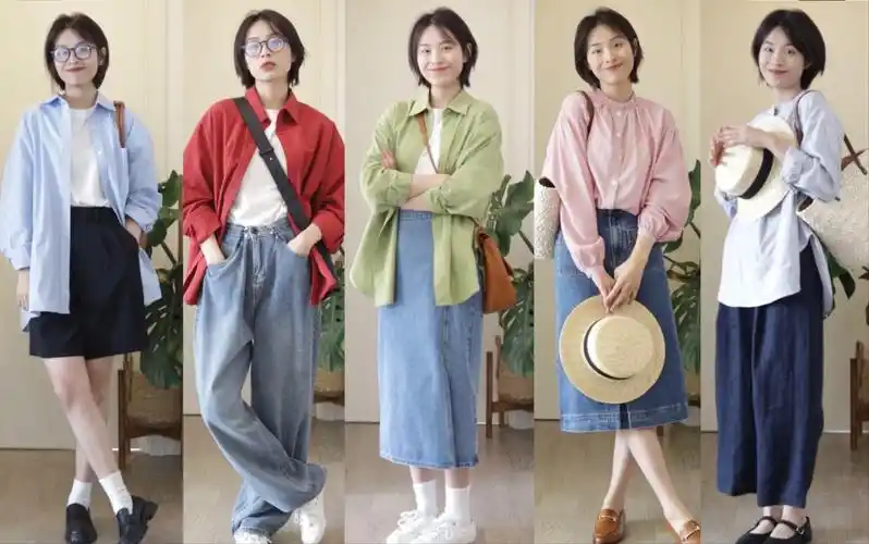 春季衬衫穿搭|是非常适合衬衫的春天呀|短发女生穿搭|165/50kg