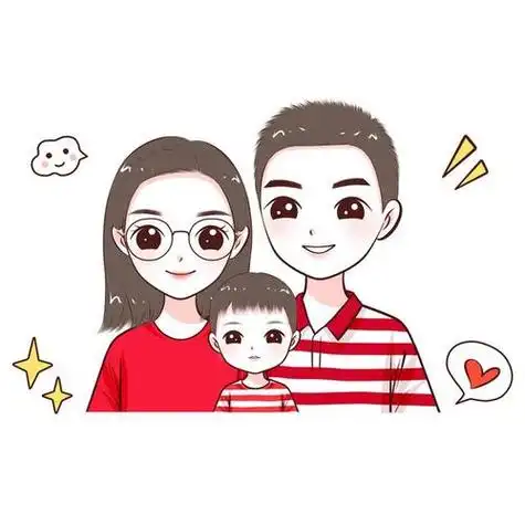 12月你好珍惜眼前人一家三口幸福头像