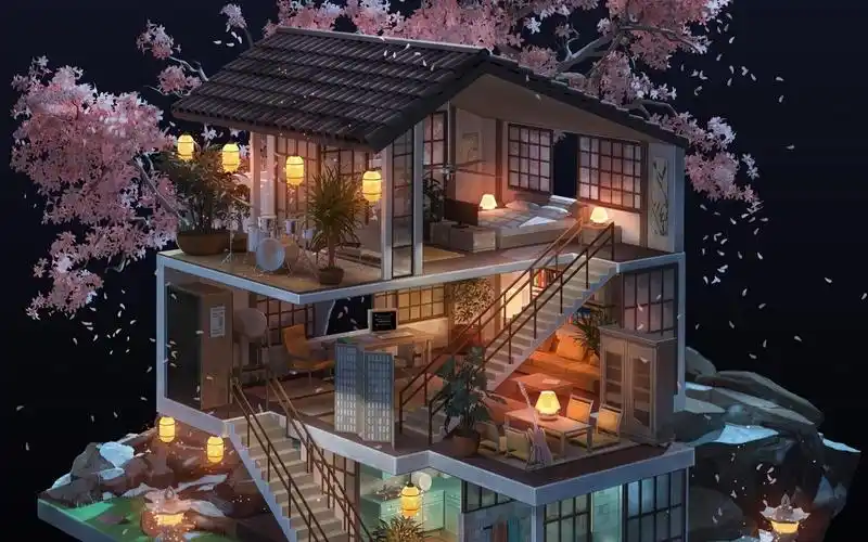 活动  【3dmax】3分钟带你了解动漫里的房子是如何制作的