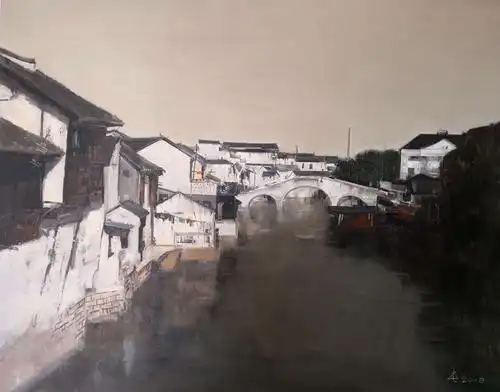 行不尽江南千年情--许丙屯油画作品