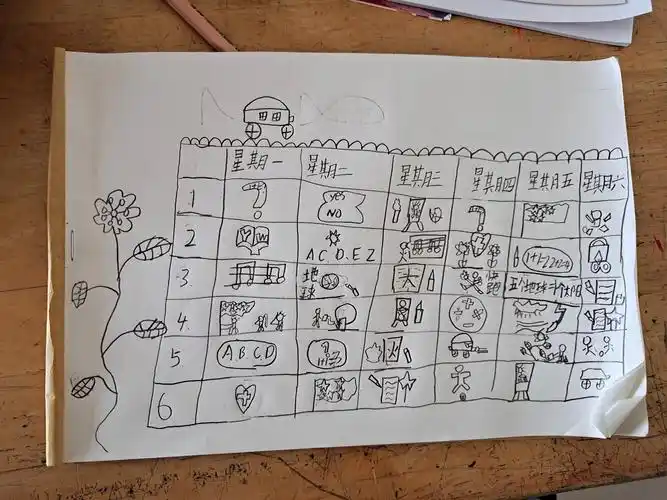 美术课堂 —《手绘课程表》