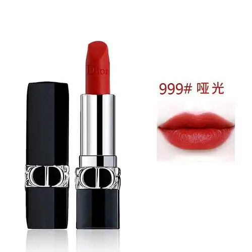迪奥dior口红全新烈艳蓝金唇膏女哑光999#3.