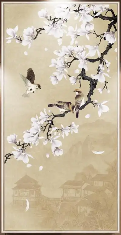 新中式花鸟图 - 堆糖,美图壁纸兴趣社区