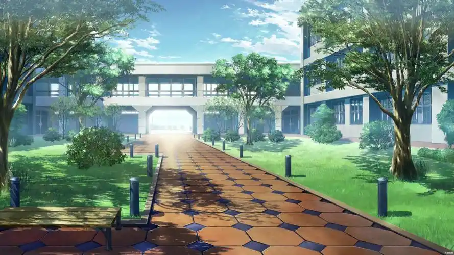 小品清新校园场景