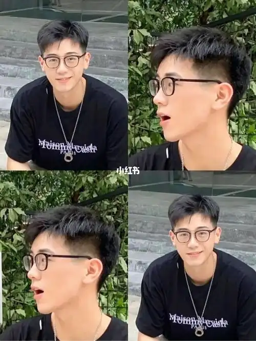 女生喜欢男士二八分碎盖头阳光清爽干净