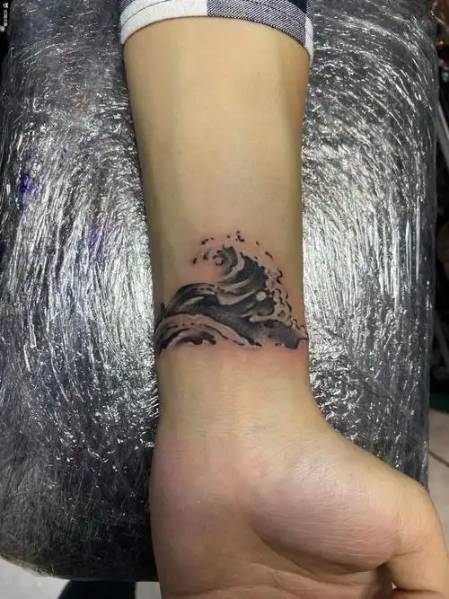 浪花_纹身图案手稿图片_余罪的纹身作品集