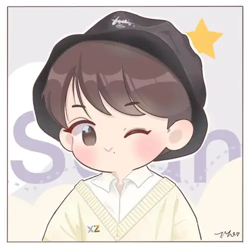 肖战卡通头像与动图