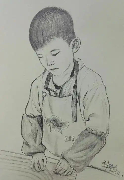 给小朋友的肖像画