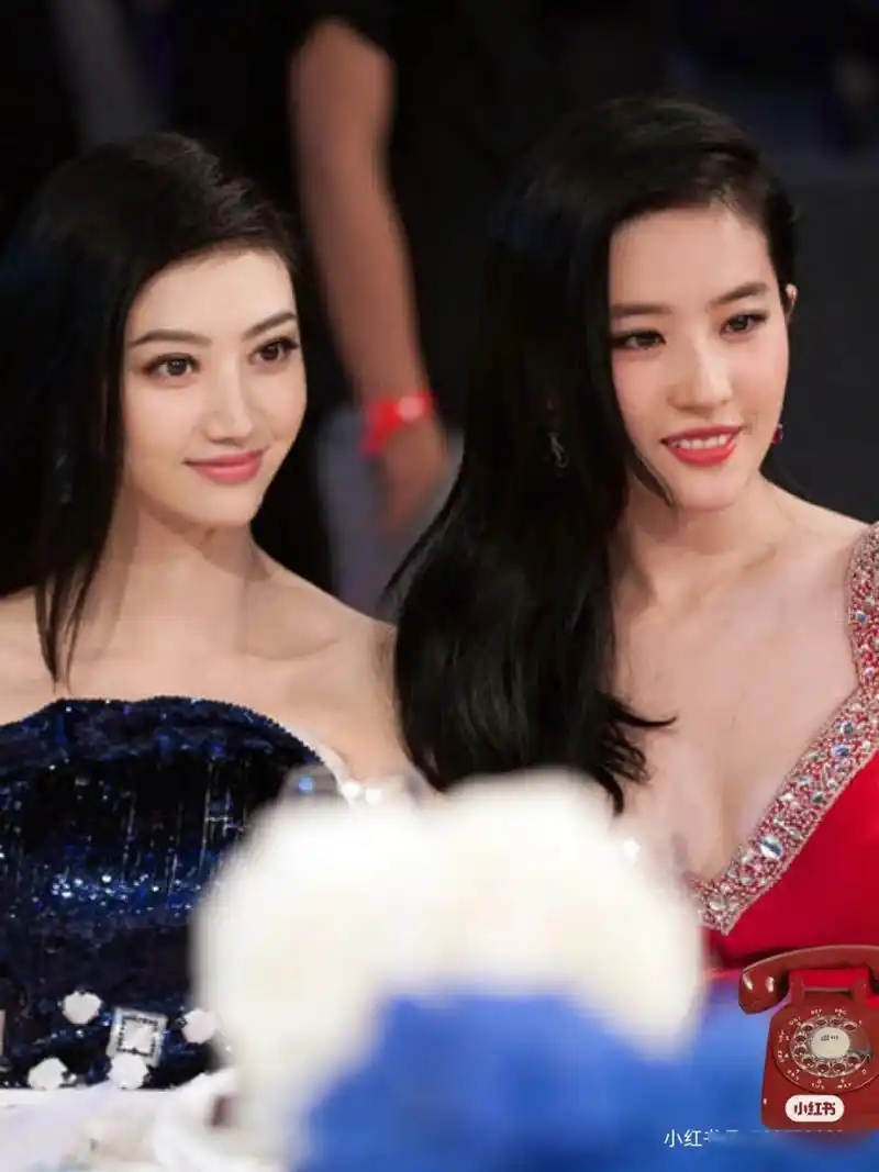 早期的景甜和刘亦菲同框图96 ,两位大美女