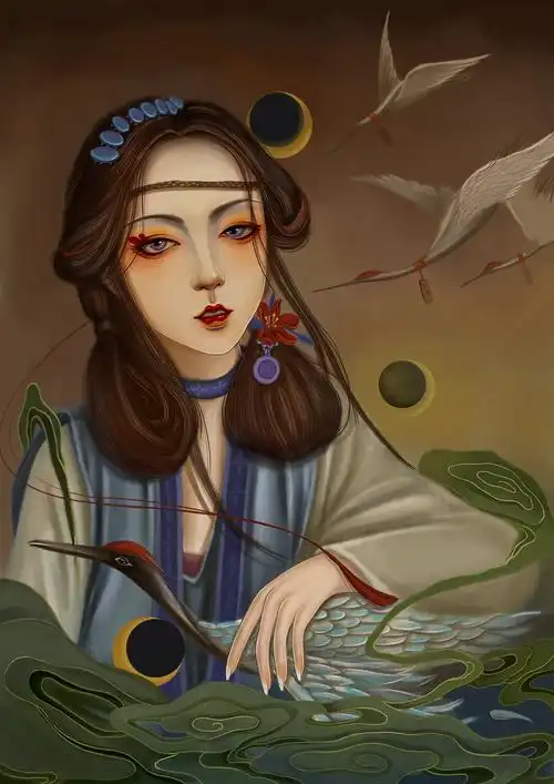 古风插画人物|插画|艺术插画|白子纯 - 原创作品 - 站酷 (zcool)