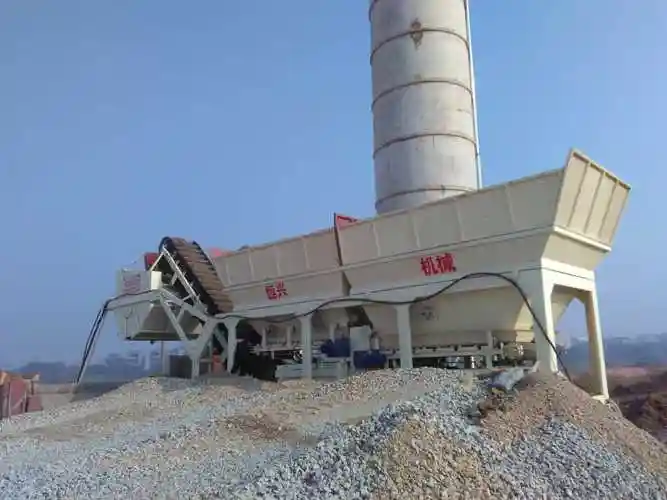 水稳站厂家恒兴水稳拌合站300吨移动式稳定土拌合站设备经济实用