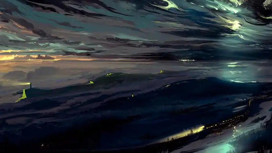 唯美文艺创意插画桌面壁纸