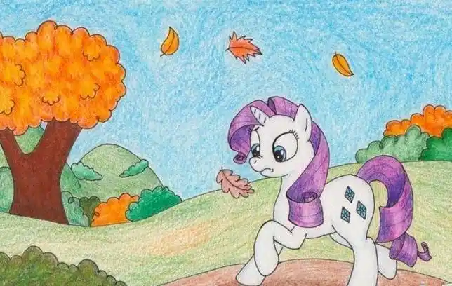 秋天的画儿童画画简单