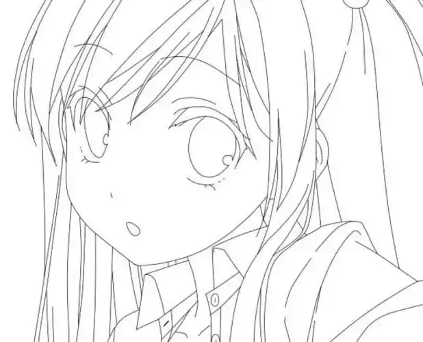 【果冻】线稿 动漫 黑白素材 插画 手帐