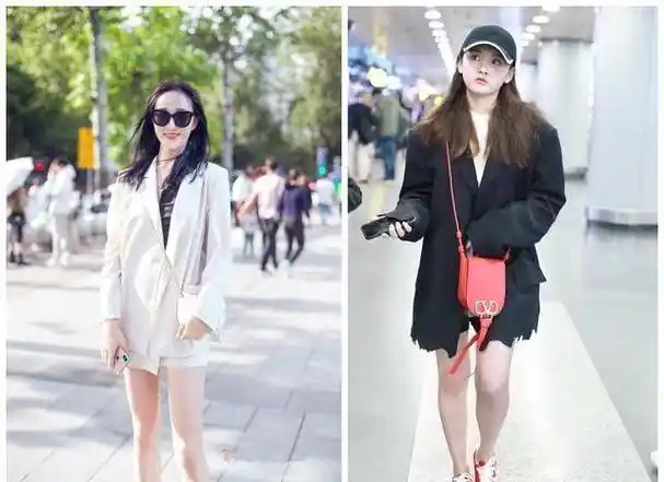 原创陈乔恩这么矮吗机场私服照最多1米5难道官方165身高是假的