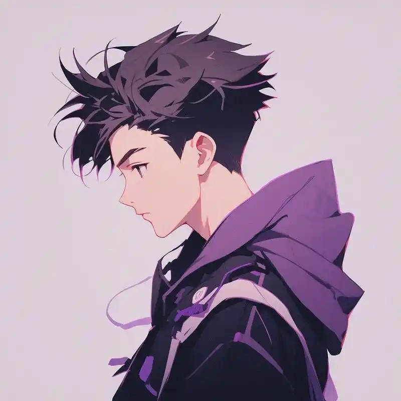 90紫色90神秘感90男生头像 充满神秘气息的紫色系头像.