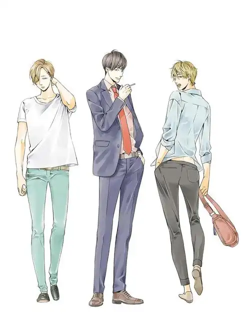 绘画教程|动漫人物男生全身绘画步骤图