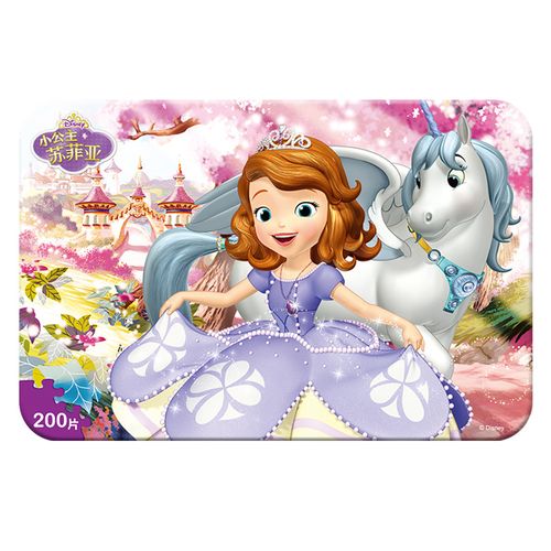 3-6岁宝宝启蒙游戏 7-10岁早教拼图 200片-苏菲亚小公主b