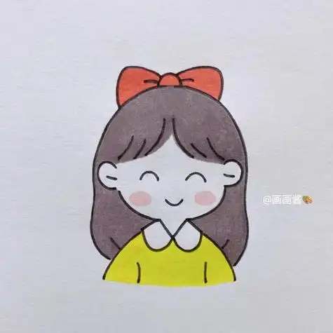 可爱的卡通人物画小女孩,卡通人物可爱 小女孩