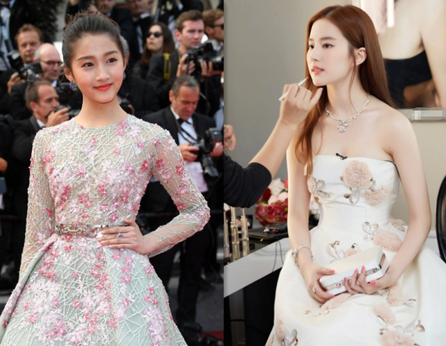 21岁关晓彤同框31岁刘亦菲相差10岁一个成衬托一个成了主角