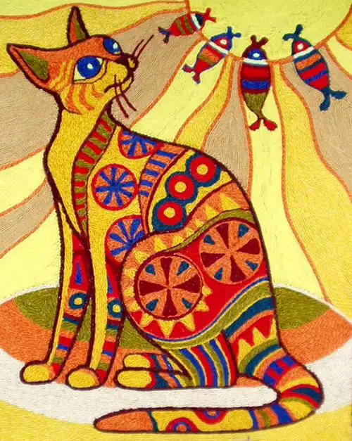 毛线绘画艺术 - 冰毓儿 - 冰毓儿的博客