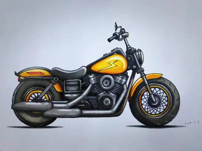 摩托车画